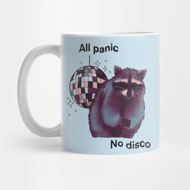 Raccoon Is All Panic No Disco by PepperLime